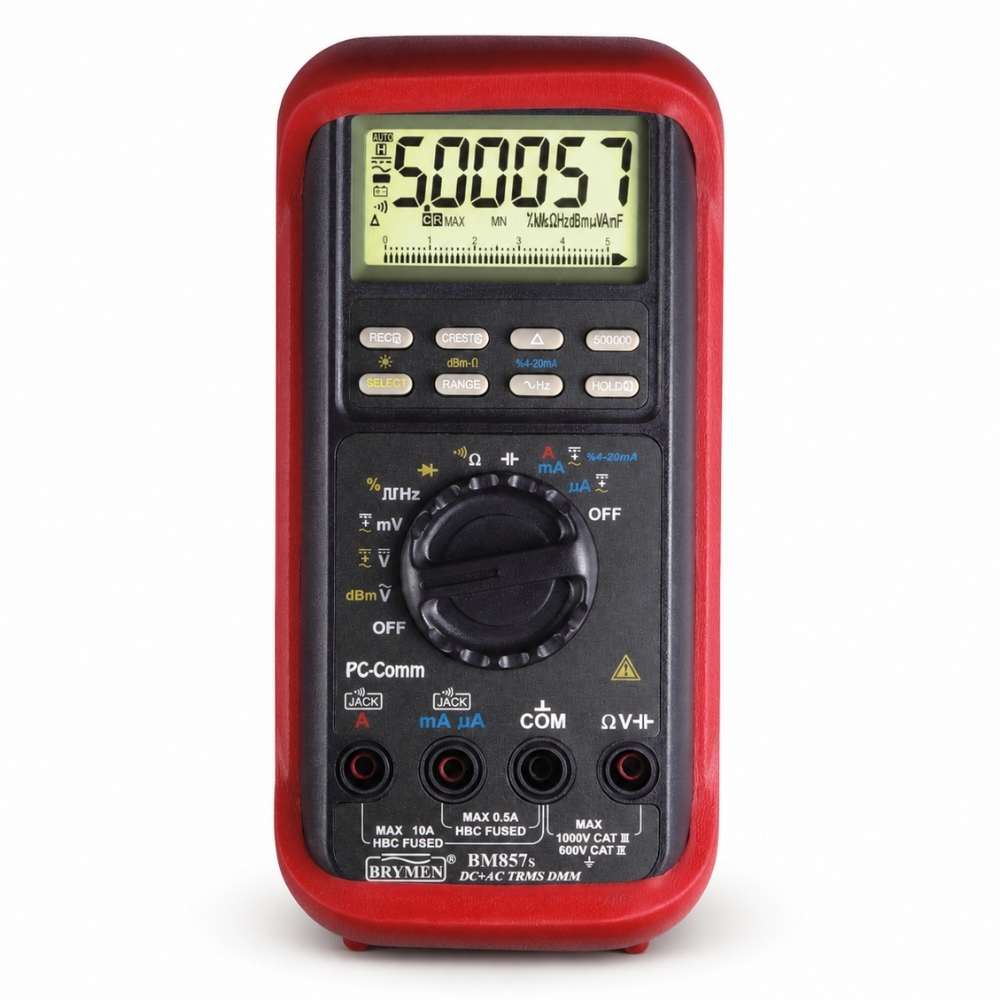 BM859s Multimetr TRMS(AC+DC),dBm,T1,T2,RS232 Brymen